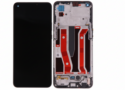 LCD Touchscreen (incl. frame) - Black, Oppo A94 (5G) / A95 (5G) / Reno5 Z