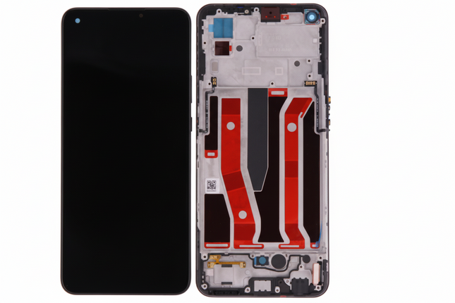 LCD Touchscreen (incl. frame) - Black, Oppo A94 (5G) / A95 (5G) / Reno5 Z